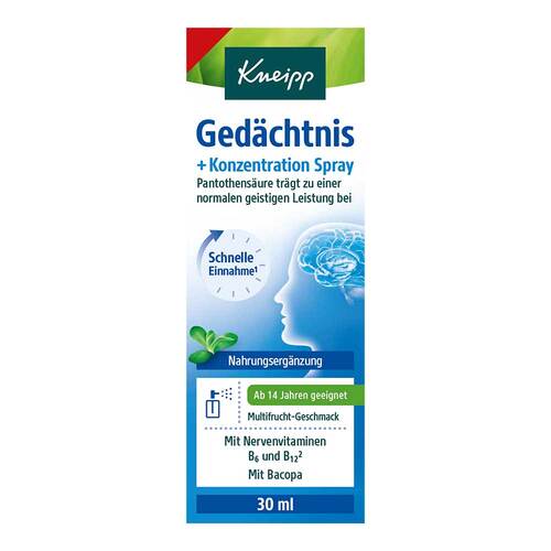 Kneipp Ged&auml;chtnis + Konzentration Spray - 1