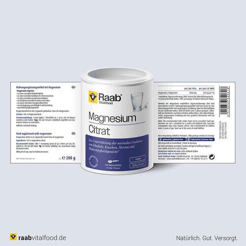 Raab Vitalfood Magnesiumcitrat Pulver - 3