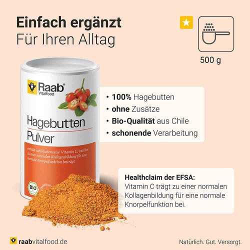 Raab Vitalfood Hagebutte Bio Pulver - 2
