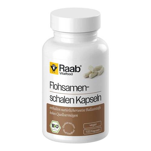 Raab Vitalfood Flohsamenschalen Bio Kapseln - 1