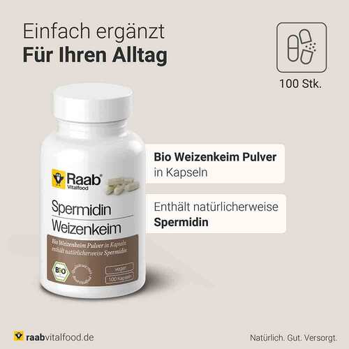 Raab Vitalfood Spermidin Bio Kapseln - 3
