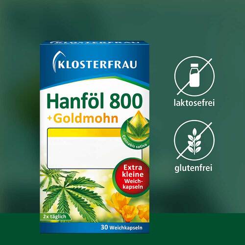 Klosterfrau Hanf&ouml;l 800 mg + Goldmohn Weichkapseln - 3