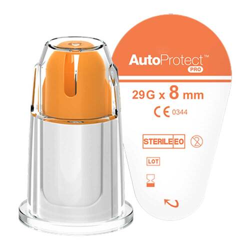 Mylife Autoprotect Pro Sich.-Pen-Nadeln 8 mm 29 G - 2