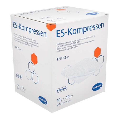 ES-Kompressen steril 10x10 cm 12fach Gro&szlig;packung - 1