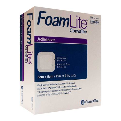 Foam Lite Convatec adh&auml;siv PU-Schaumverband 5x5 cm - 1