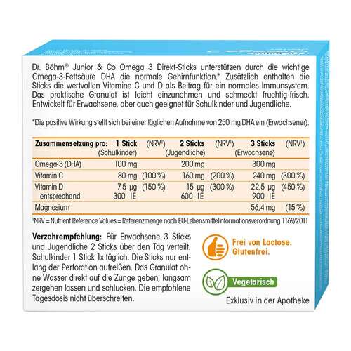 Dr. B&ouml;hm Omega-3 Junior Direkt Sticks - 2