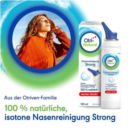OtriNatural Nasenreinigung Strong, isoton, 0,9 % NaCl - 2