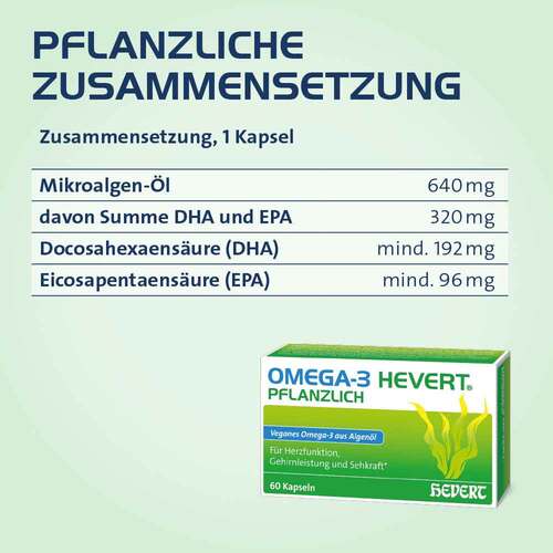 Omega-3 Hevert pflanzlich Weichkapseln - 2