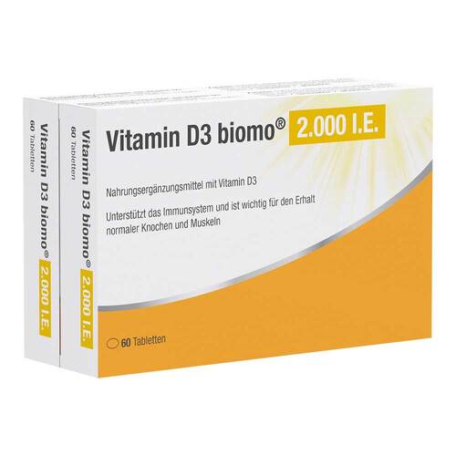 Vitamin D3 Biomo 2.000 I.E. Tabletten - 1