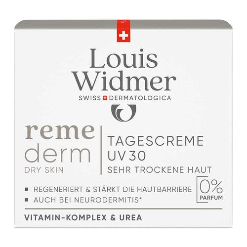 Widmer remederm dry Skin Tagescreme UV 30 unparf. - 2