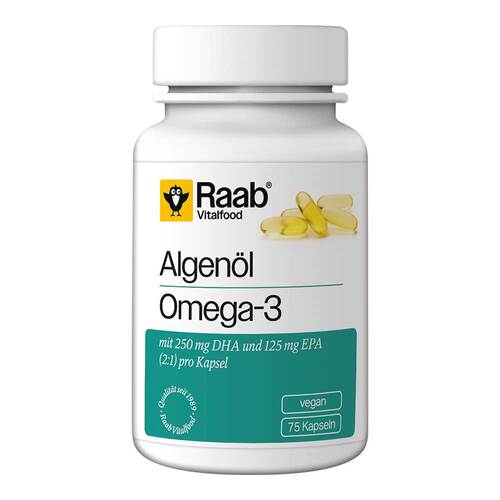 Raab Vitalfood Algen&ouml;l Omega-3 Kapseln - 1