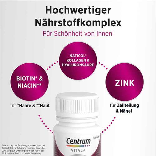 Centrum Vital + Haut Haare &amp; N&auml;gel Tabletten - 3