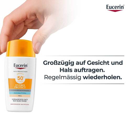 Eucerin Sun Fluid Hydro Protect Face hell LSF 50 +  - 8