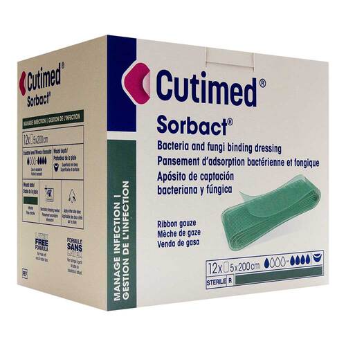 Cutimed Sorbact Tamponaden 5x200 cm - 1
