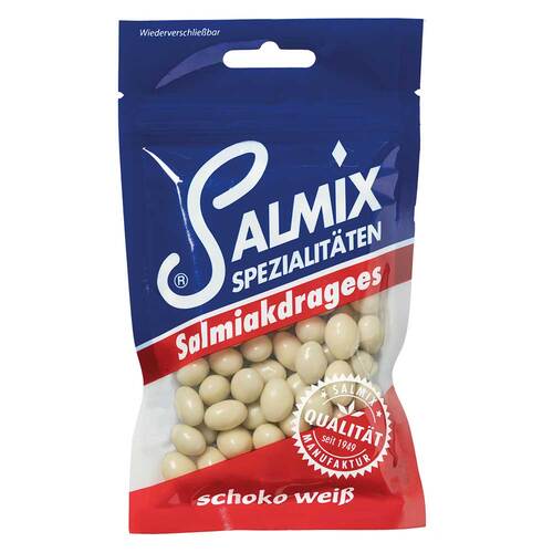 Salmix Salmiakdragees Schoko wei&szlig; - 1