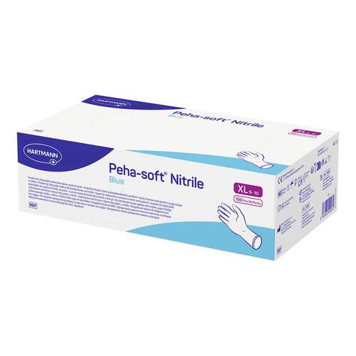 Peha-Soft nitrile blue Untersuchungshandschuhe unsteril pf XL - 1