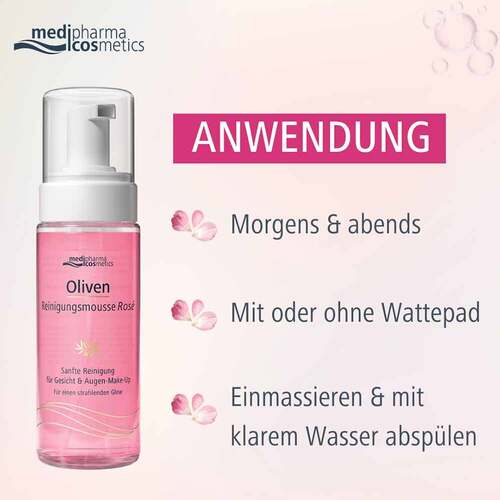 Oliven Reinigungsmousse Rose - 5