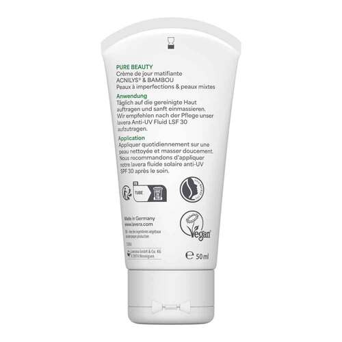 Lavera Pure Beauty mattierende Tagescreme DE - 4