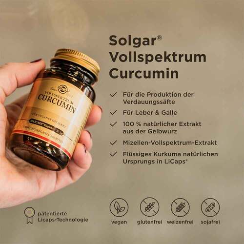 Solgar Vollspektrum Curcumin Kapseln - 2