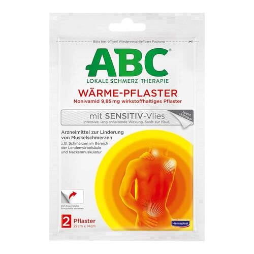 ABC W&auml;rme-Pflaster sensitive-Vlies Hansaplast med - 1