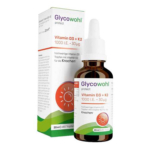 Glycowohl Vitamin D3 1000 I.E. + K2 30 µg Tropfen - 1
