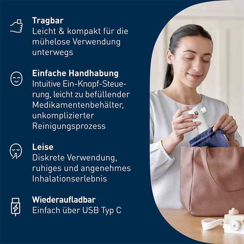 Omron Microair Go NE-U300 Mesh Vernebler tragbar - 6