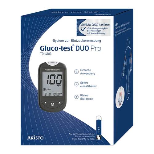 Gluco Test Duo Pro Set Blutzuckermessger&auml;t mg / dl - 1