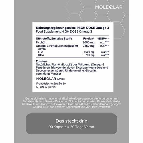 Moleqlar Qmega high Dose Omega-3 Kapseln - 5