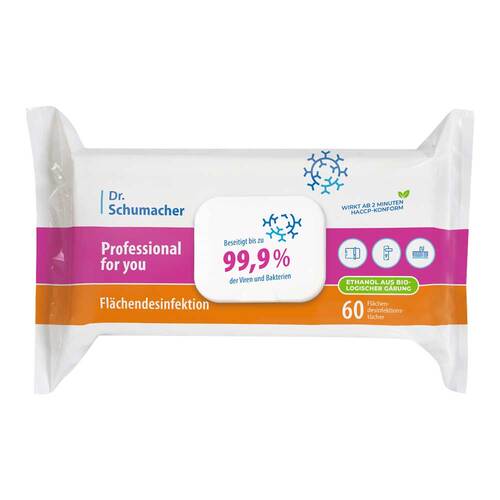 Professional for you Fl&auml;chendesinfektion Wipes 60 - 1