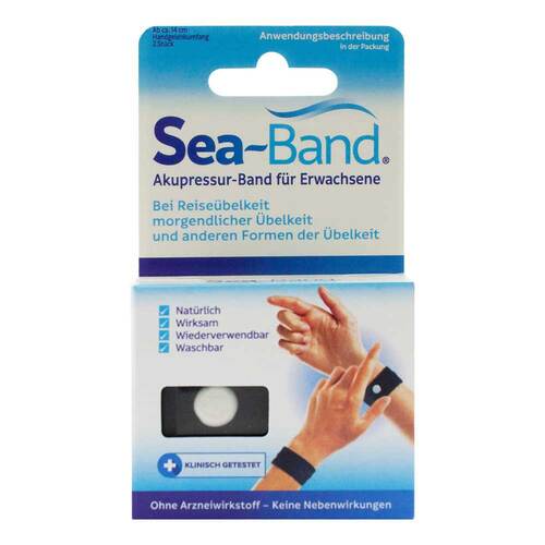 Sea-Band Akupressurband f&uuml;r Erwachsene black - 1