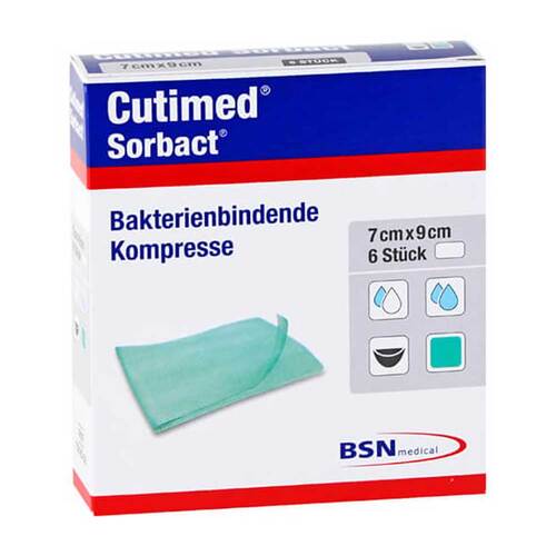 Cutimed Sorbact Kompressen 4x6 cm - 1