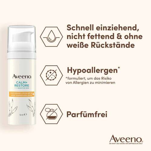 Aveeno Calm + Restore Hafer Tagespflege Creme LSF 50 - 5