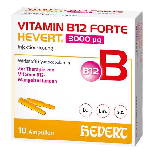 Vitamin B12 Forte Hevert 3000 µg Injektionsl&ouml;sung Ampulle  - 1