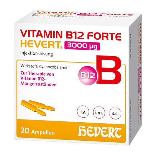 Vitamin B12 Forte Hevert 3000 µg Injektionsl&ouml;sung Ampulle  - 1