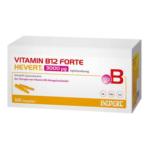Vitamin B12 Forte Hevert 3000 µg Injektionsl&ouml;sung Ampulle  - 1
