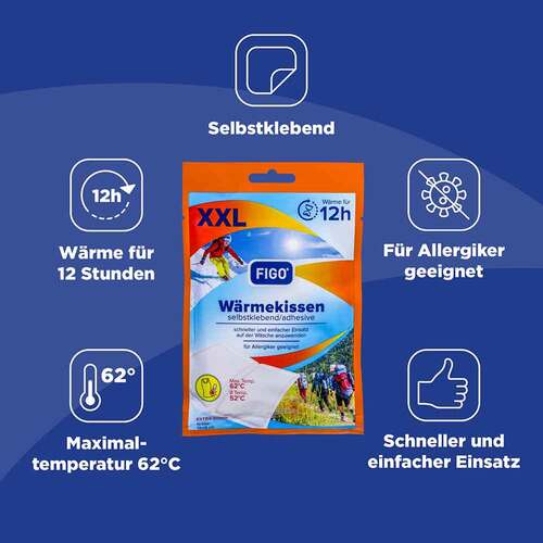 Figo W&auml;rmekissen 12 h selbstklebend XXL Vorteilsp. - 2