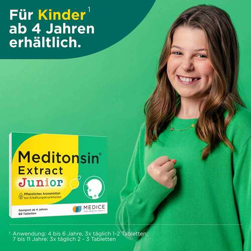 Meditonsin Extract Junior pflanzl.Erk&auml;ltungstabletten  - 7