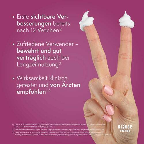 Minoxidil Klinge Frauen 50 mg / g Schaum - 4