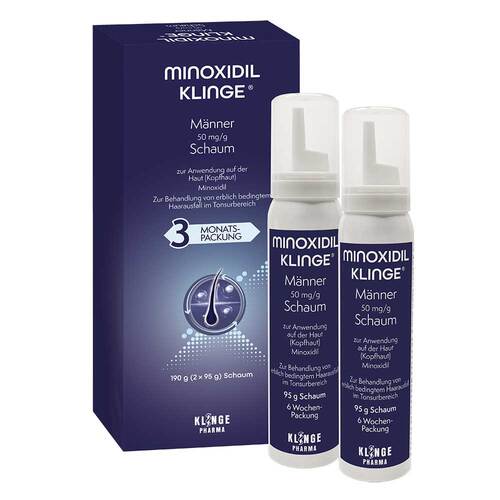 Minoxidil Klinge M&auml;nner 50 mg / g Schaum - 1