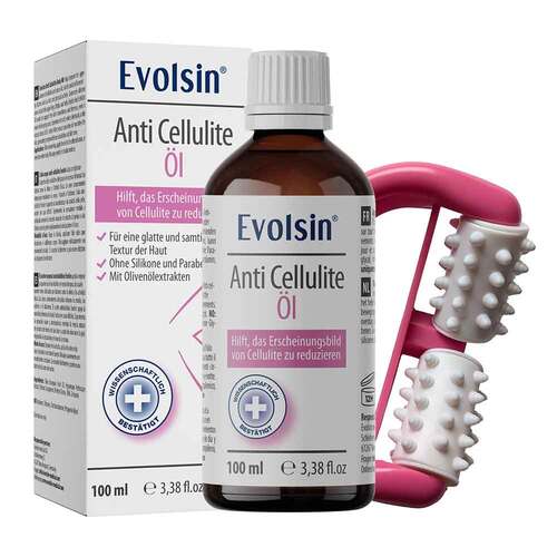 Evolsin Cellulite &Ouml;l mit Massageroller - 1