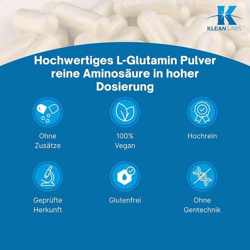 L-Glutamin Pulver Klean Labs - 3