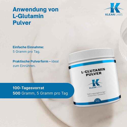 L-Glutamin Pulver Klean Labs - 4