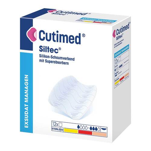 Cutimed Siltec Schaumverband 10x10 cm nicht haftend - 1