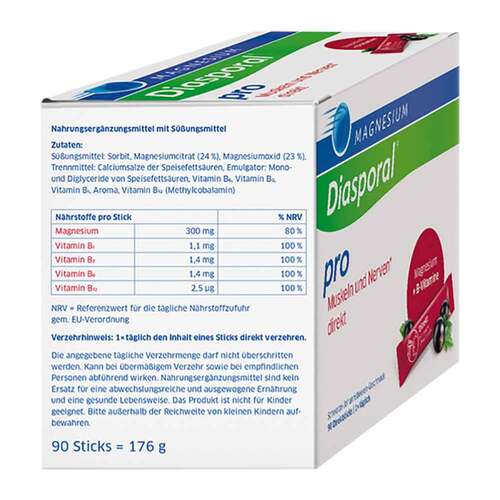 Magnesium Diasporal pro + B-Vit.Musk. + Nerven direkt - 2