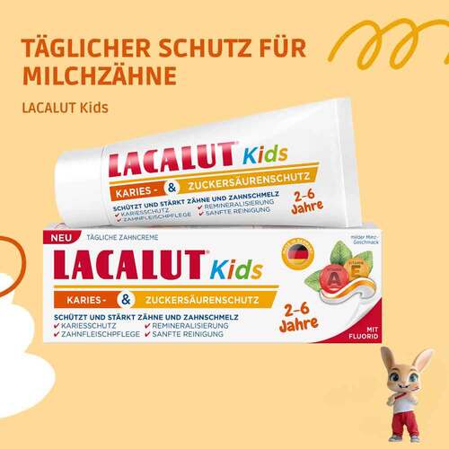 Lacalut Kids Karies & Zuckersäurenschutz 2 - 6 Jahre - 6