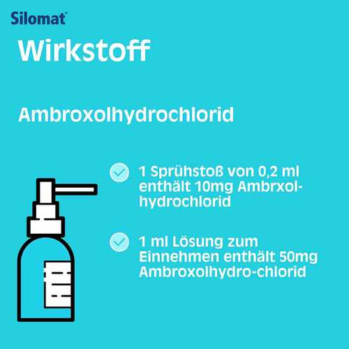 Silomat Hustenl&ouml;ser Ambroxol 10mg / Spr&uuml;.L&ouml;sung zum Einnehmen  - 8