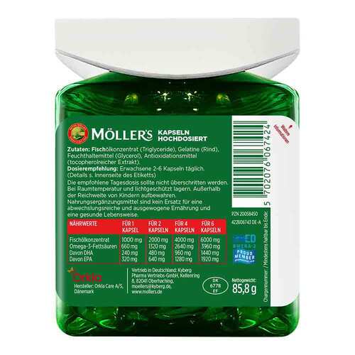 M&ouml;ller`s Omega-3 Kapseln hochdosiert - 2