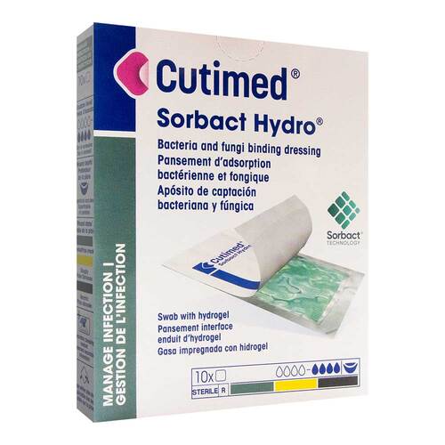 Cutimed Sorbact Hydro Kompressen 7,5x15 cm - 1
