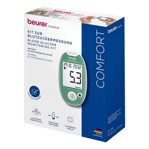 Beurer GL44 Professional Blutzuckermessger.mmol / l - 2