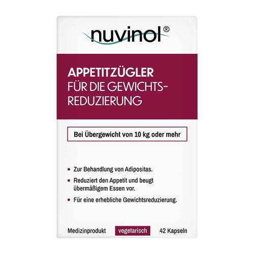 Nuvinol Appetitz&uuml;gler f&uuml;r die Gewichtsreduzier.Kapseln  - 1